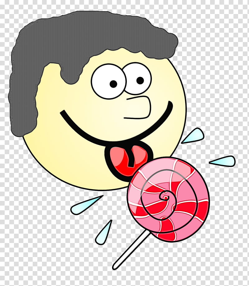 Lollipop, Licking, Drawing, Cartoon, Cheek, Pink, Smile, Happy transparent background PNG clipart
