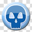 Powder Blue, blue skull logo transparent background PNG clipart