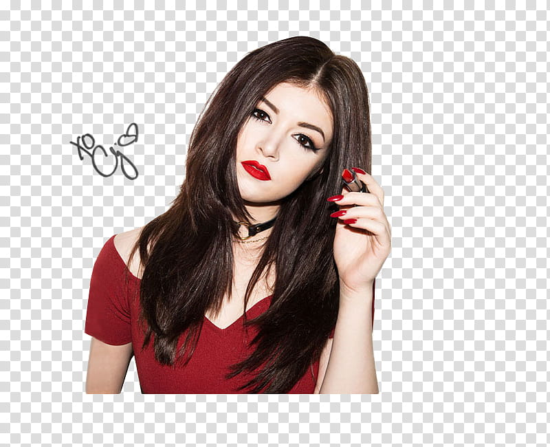 CHRISSY COSTANZA, woman in red off-shoulder dress illustration transparent background PNG clipart