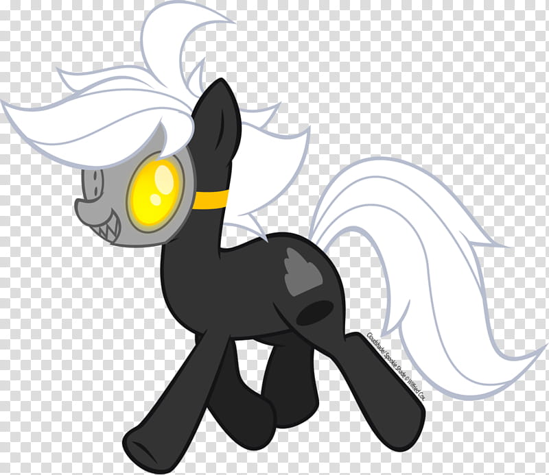 Cloudshade without his cloud, grey and white My Little Pony walking transparent background PNG clipart