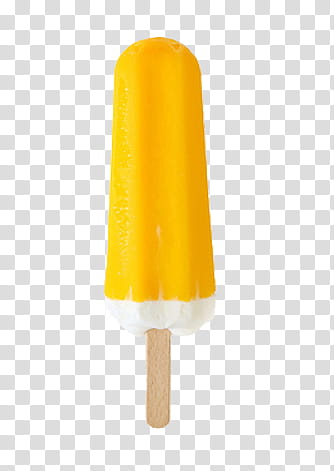 Sweet S, yellow Popsicle illustration transparent background PNG clipart