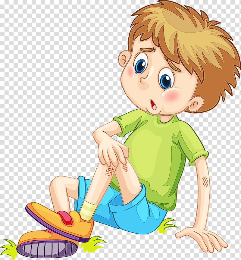 cartoon child finger fun play, Boy, Injured, Watercolor, Paint, Wet Ink, Cartoon, Toy transparent background PNG clipart