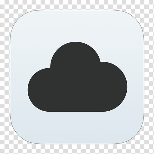 iOS  Icons Updated , CloudApp, black cloud transparent background PNG clipart