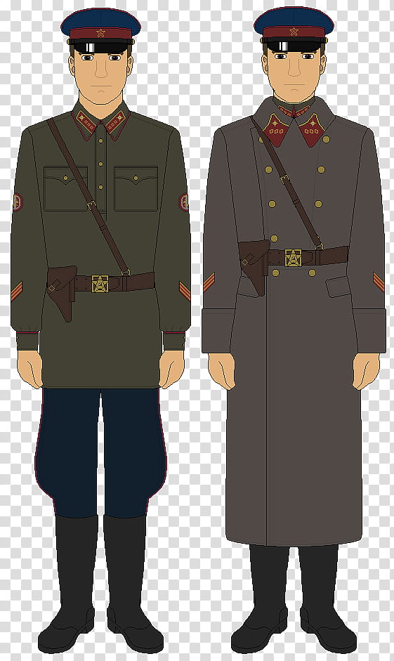 NKVD Internal Troops, Officer, Circa - transparent background PNG clipart