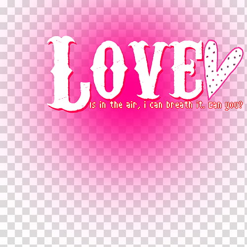 Textos en, pink Love is in the air text transparent background PNG clipart