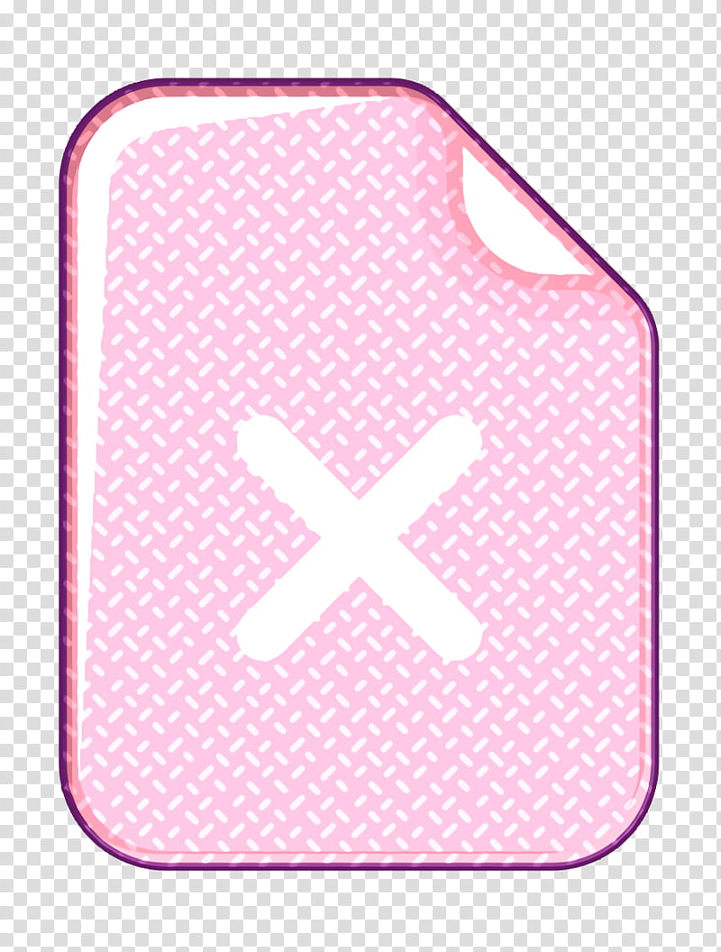delete icon documents icon file icon, Format Icon, Paper Icon, Remove Icon, Pink, Line, Material Property, Symbol transparent background PNG clipart