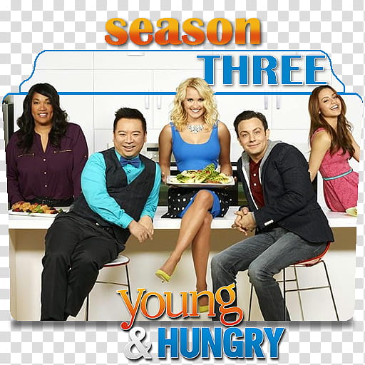 Young and Hungry series and season folder icons, Young and Hungry S ( transparent background PNG clipart