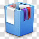 blue trash bin r transparent background PNG clipart