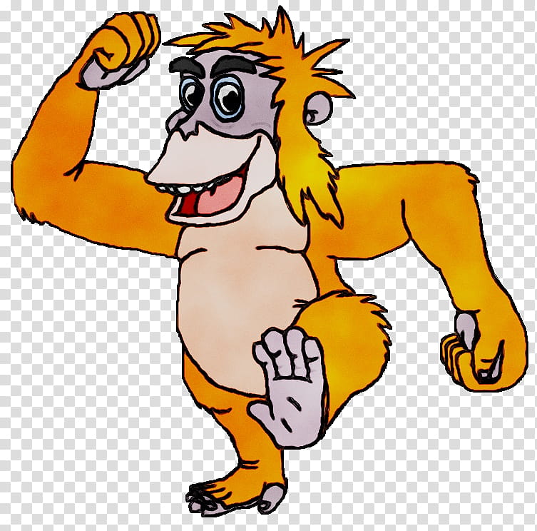 Lion King, Dog, King Louie, Orangutan, Drawing, Cartoon, Animal Figure, Tail transparent background PNG clipart