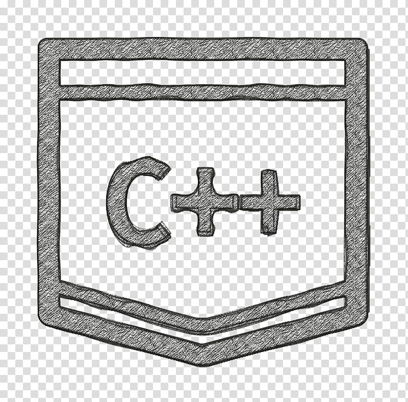 c plus plus icon code icon coding icon, Elearning Icon, Line Icon, Programming Language Icon, Tutorial Icon, Symbol, Cross, Metal transparent background PNG clipart