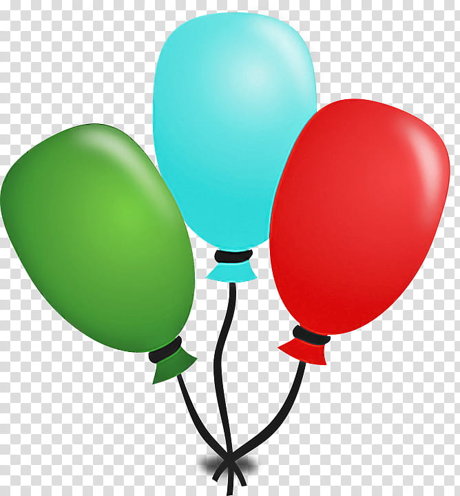 balloon party supply turquoise heart transparent background PNG clipart