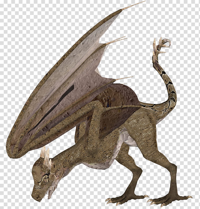 wyvern , brown wyvern illustration transparent background PNG clipart