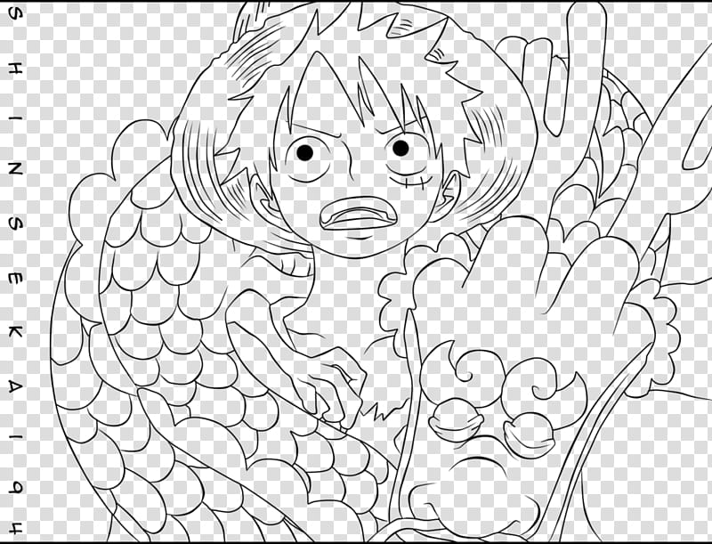 Luffy, Momonosuke, illustration of Luffy transparent background PNG clipart