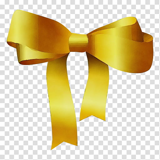 Gold Ribbon Ribbon, Shoelace Knot, Necktie, Bow Tie, Gift, Bow Tie Gold, Textile, Yellow transparent background PNG clipart