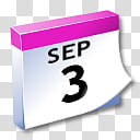 WinXP ICal, Sep  schedule sticky note transparent background PNG clipart
