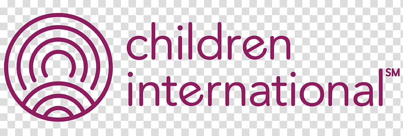 Children, Logo, Children International, International Nongovernmental Organization, Design M, Design M Group, Text, Pink transparent background PNG clipart