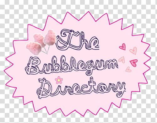 Overlays y firmas , The Bubblegum Directory text transparent background PNG clipart