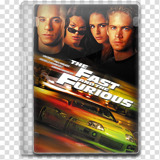 Movie Icon , The Fast and the Furious, The Fast and the Furious DVD case transparent background PNG clipart