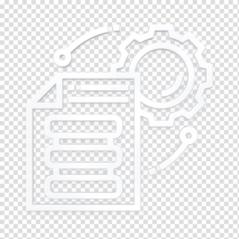 Database Management icon File storage icon Data icon, Text, Logo, Emblem, Symbol, Line transparent background PNG clipart