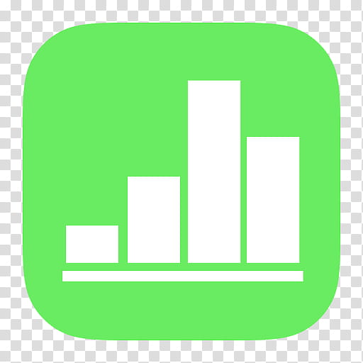 iWork icons, Numbers_Flat, green bar graph art transparent background PNG clipart