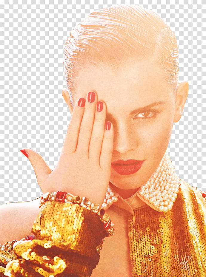 Emma Watson, woman closing right eye transparent background PNG clipart