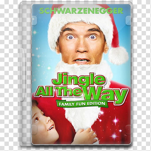 Movie Icon , Jingle All the Way, Jingle all the Way family fun edition movie cover transparent background PNG clipart