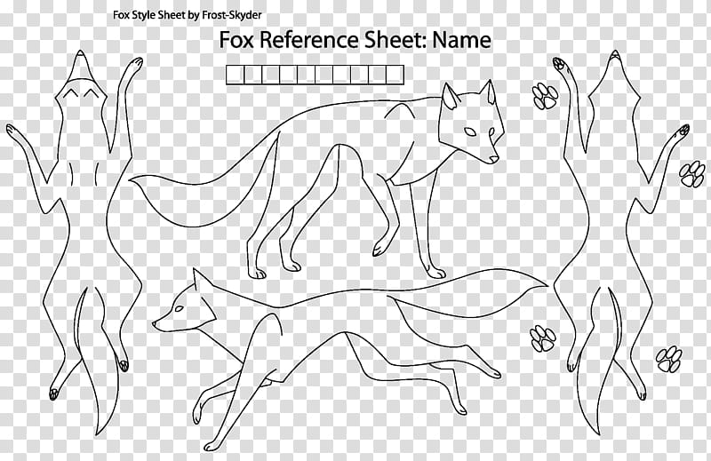 Fox Character Reference Sheet, four foxes illustration transparent background PNG clipart