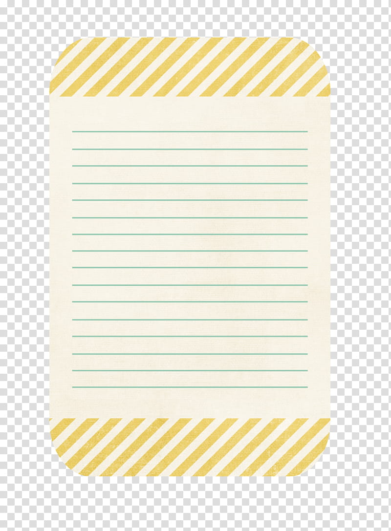Candy Girl Journal Cards, yellow ruled paper graphic transparent background PNG clipart