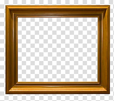 Marcos Vintage, brown wooden frame transparent background PNG clipart