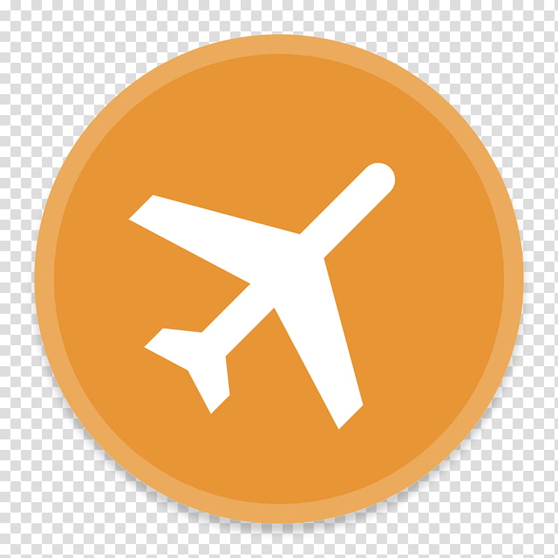 Button UI App Two, orange airplane mode art transparent background PNG clipart