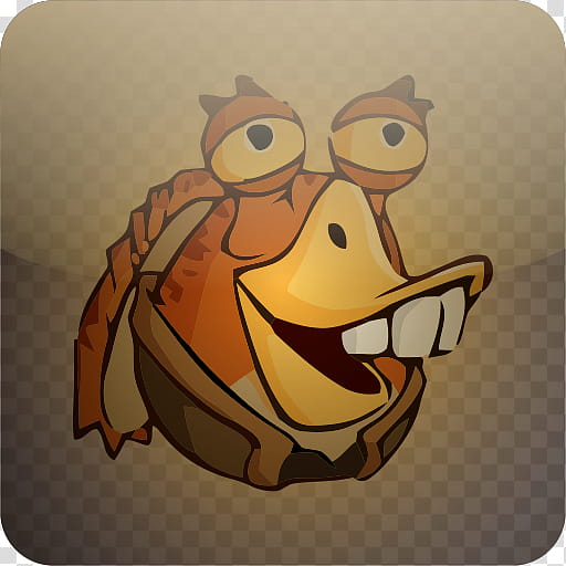 Angry Birds Style Icons, Jar Jar Binks transparent background PNG clipart