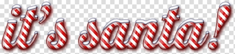 Candy Cane Word Art, blue background with it's santa text overlay transparent background PNG clipart
