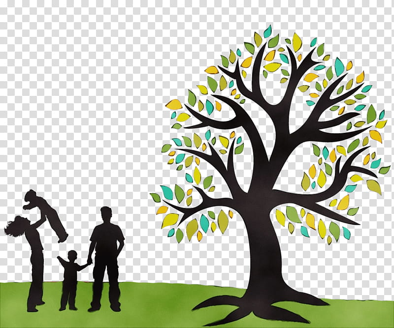 Arbor day, Watercolor, Paint, Wet Ink, People In Nature, Tree, Branch, Woody Plant transparent background PNG clipart