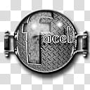 Steampunk Facebook GreyScale Icon, x transparent background PNG clipart