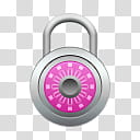 Girlz Love Icons , lock, grey and pink padlock illustration transparent background PNG clipart