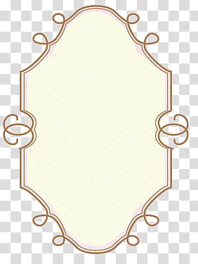 Cute Frames, oval white and brown frame art transparent background PNG clipart