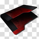 Red Empty Folder Icon, (O) RED Empty Folder  x , black and red folder transparent background PNG clipart