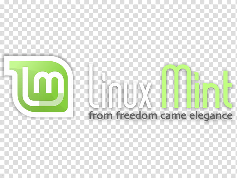 Background Green, Logo, Linux, Line, Mint, Linux Mint, Post Cards, Text transparent background PNG clipart