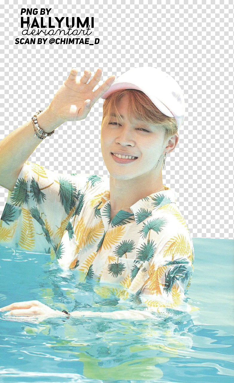 Jimin Summer age in Saipan, man wearing white and green button-up collared shirt transparent background PNG clipart