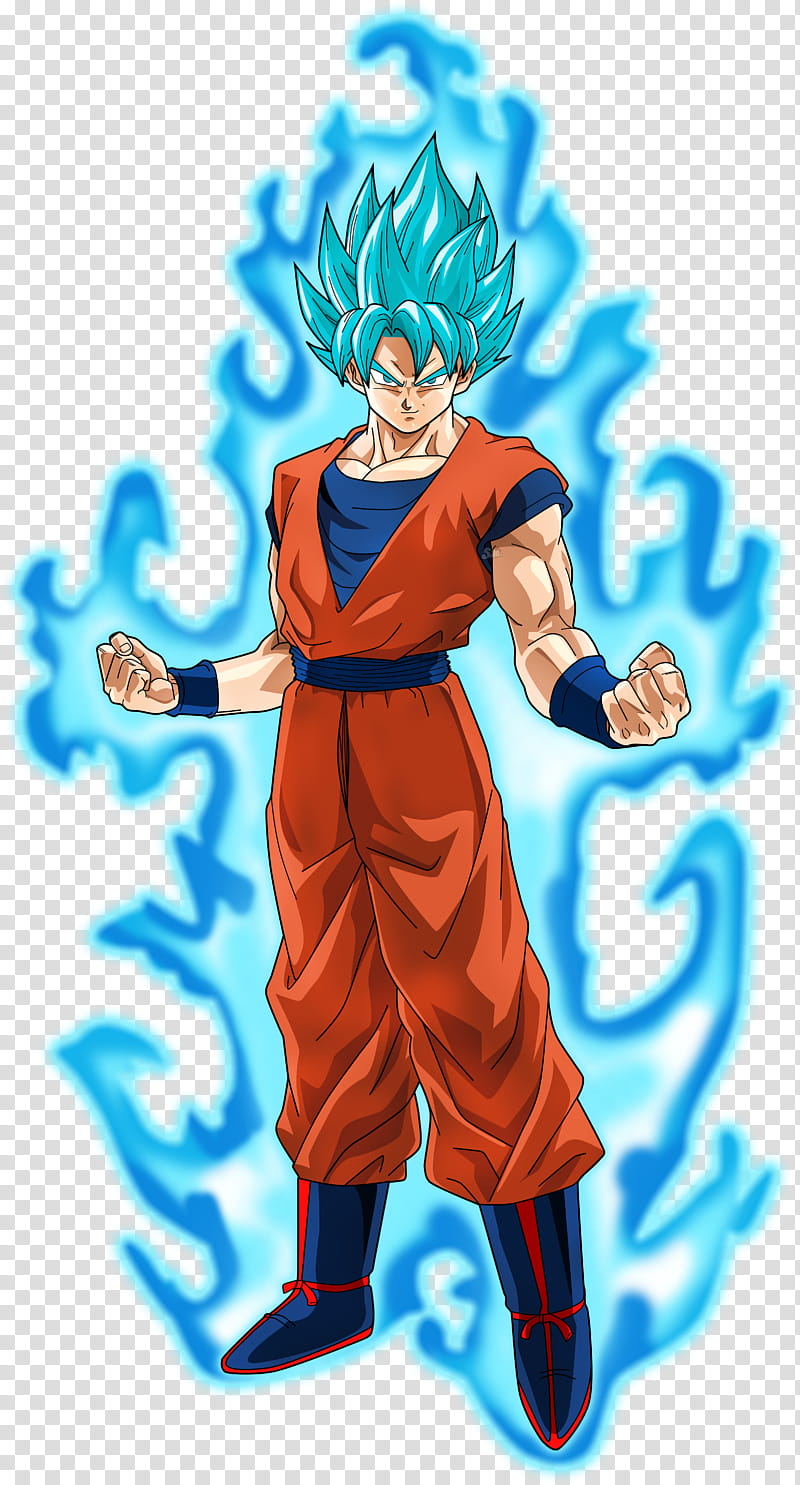 Goku SSGSS Power  transparent background PNG clipart