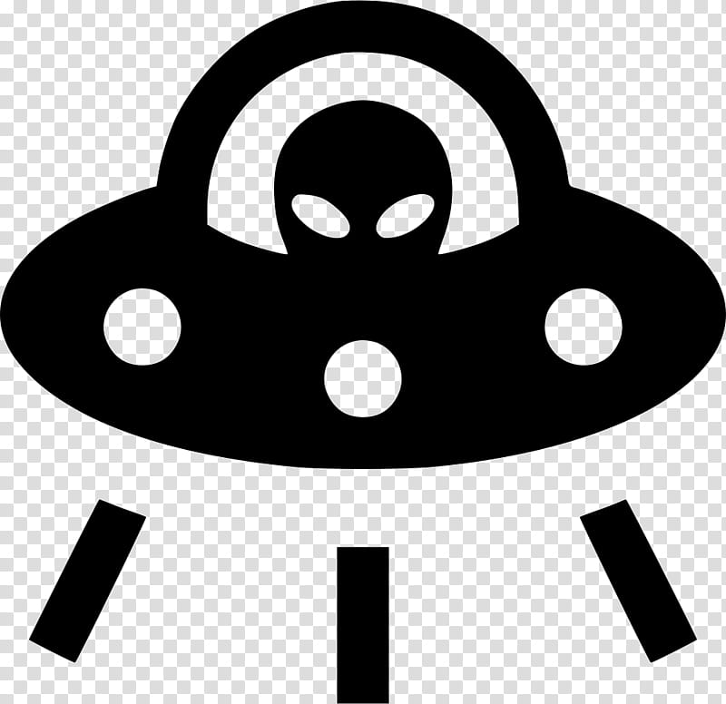 Unidentified Flying Object Line Art, Extraterrestrial Life, Flying Saucer, Ufology, Paranormal, Logo, Blackandwhite, Symbol transparent background PNG clipart
