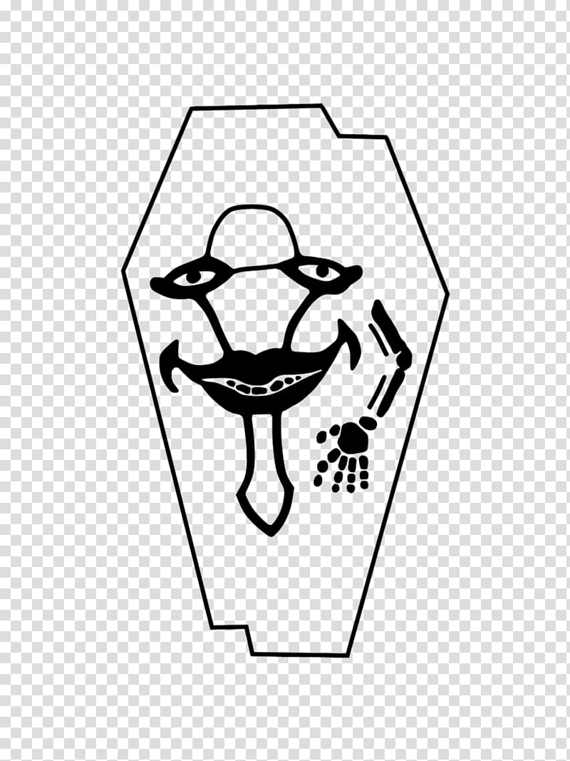 Laughing coffin logo