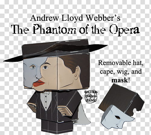 ALW Phantom Cubee, Andrew Lloyd Webber's The Phantom Of The Opera\ transparent background PNG clipart