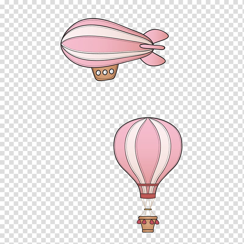 Hot Air Balloon, Toy Balloon, Palette, Pink transparent background PNG clipart