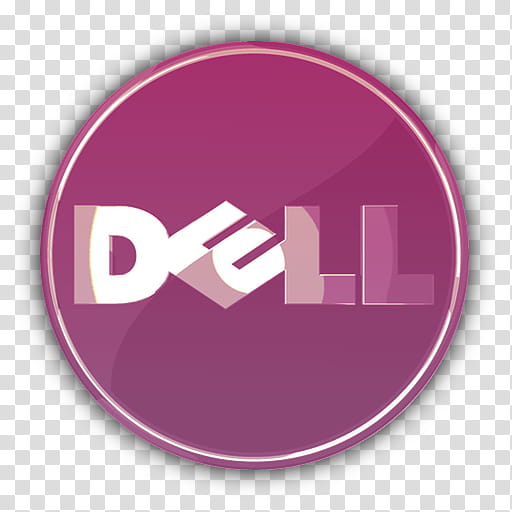 Dell Icon in  Colors, Dell Icon  Pink transparent background PNG clipart