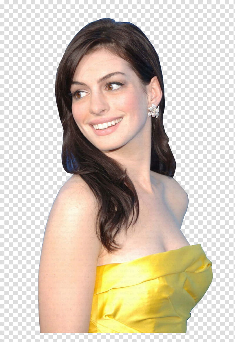 Anne Hathaway Red Carpet transparent background PNG clipart