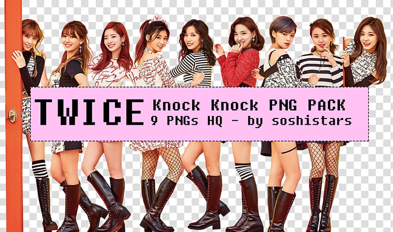 TWICE Knock Knock, twice knock knock poster transparent background PNG clipart