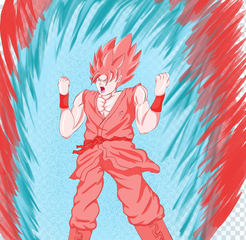 Kaio-Ken Super Saiyan Blue Goku transparent background PNG clipart