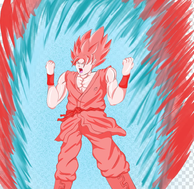 Drawing Goku Super Saiyan Blue kaioken x10 