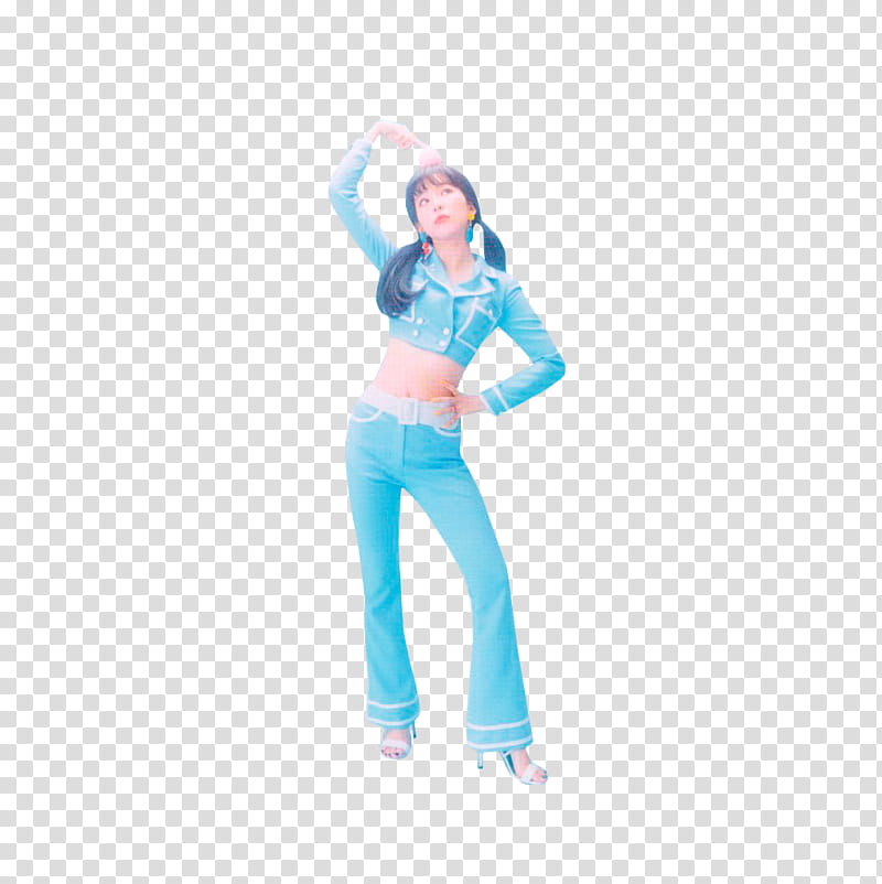 SEULGI RED VELVET COOKIE JAR, woman in blue pants transparent background PNG clipart
